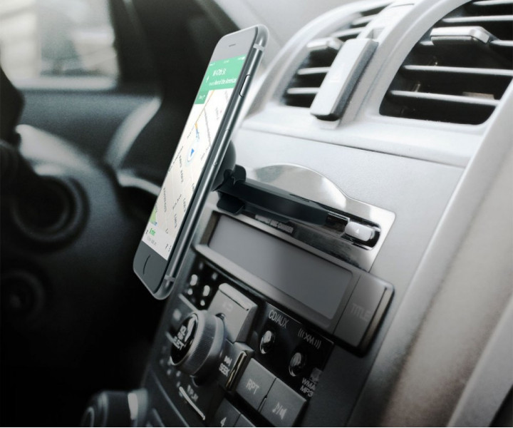 Автомобильный держатель для смартфона iOttie iTap Magnetic Black CD Slot Mount (HLCRIO152)